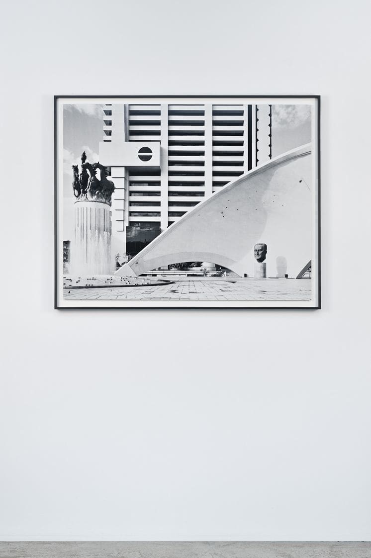 David Goldblatt Monuments to the Republic of South Africa (left), the late prime minister, JG Strijdom (right), and the headquarters...