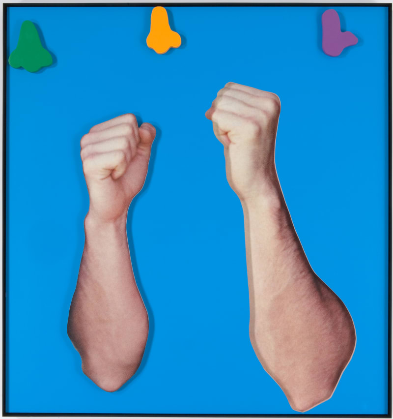 John Baldessari Arms & Legs (Specif. Elbows & Knees), etc.: Two Arms (with Three Noses), 2007