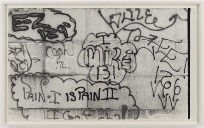 Gordon Matta-Clark Graffiti: Pain I is Pain II, 1973