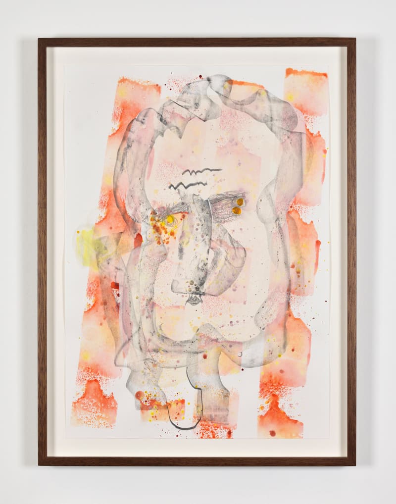 Michaela Eichwald o.T., 2023 Acrylic, graphite, shellac ink on paper Paper: 16 1/2 x 11 3/4 in. (42 x 29.7...