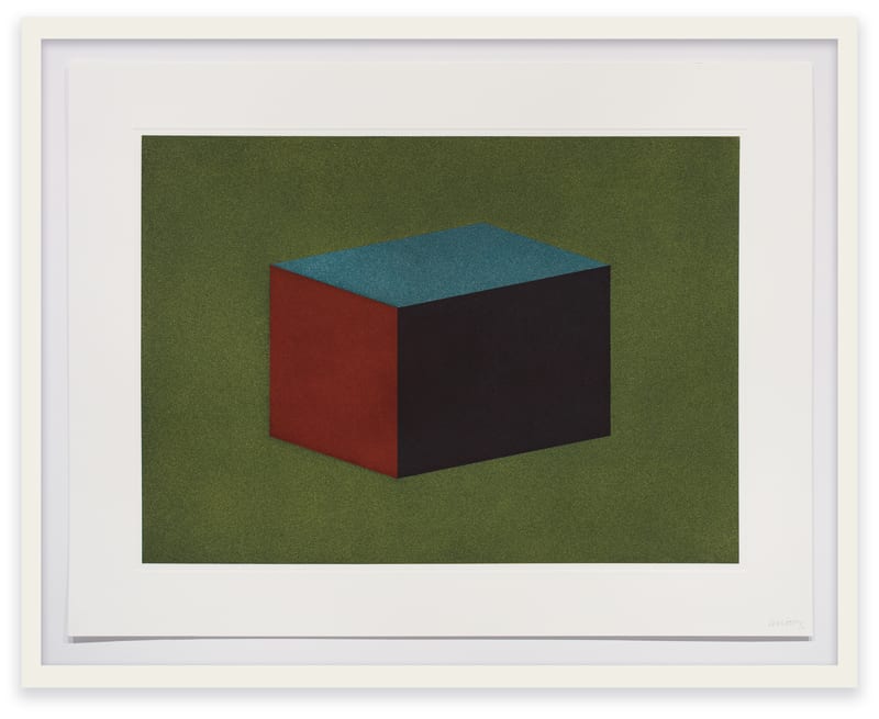 Sol LeWitt Forms Derived from a Cubic Rectangle #01, 1990 Aquatint on Magnani Italia paper Plate: 15 x 21 in....