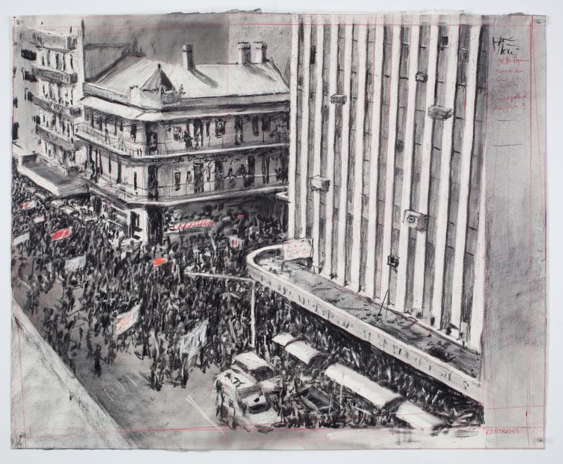 William Kentridge Drawing for 'Other Faces', 2011