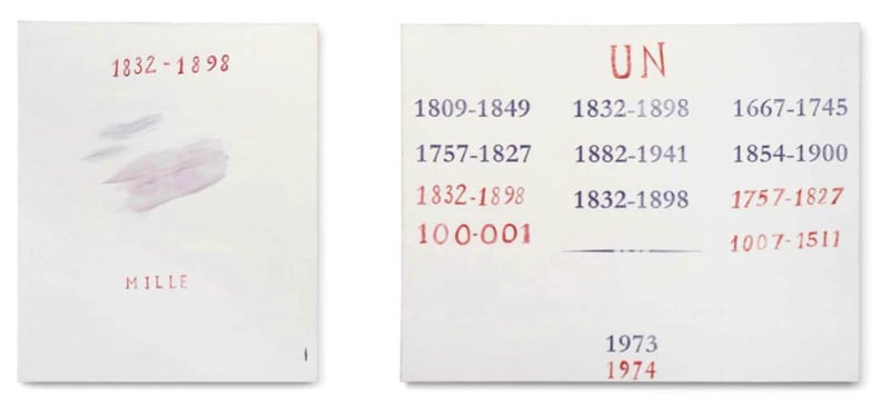 Marcel Broodthaers Mille-Un, 1973-1974