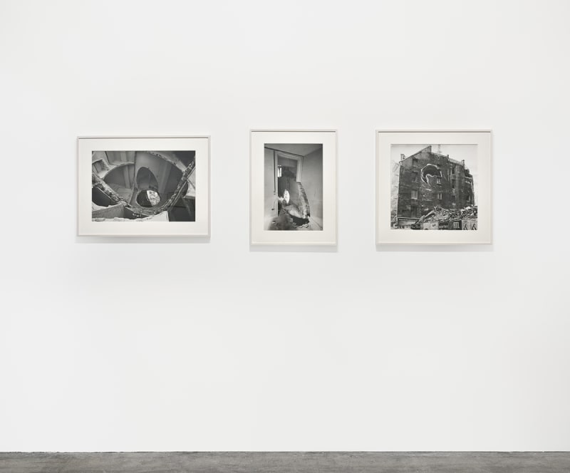 An exhibition installation view from: Gordon Matta-Clark