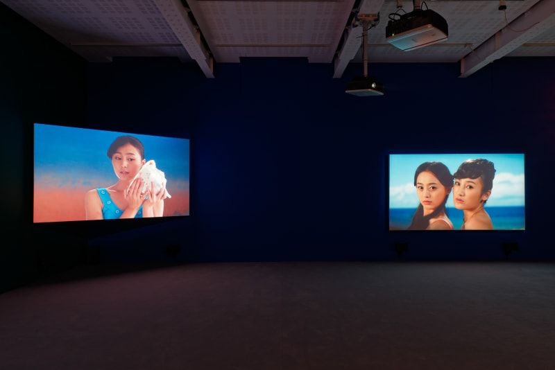 An exhibition installation view from: Yang Fudong, The Coloured Sky: New Women II