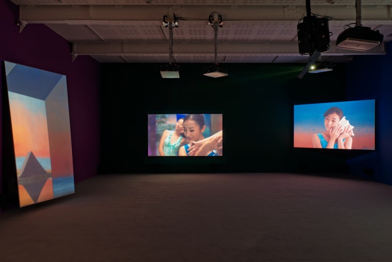 An exhibition installation view from: Yang Fudong, The Coloured Sky: New Women II