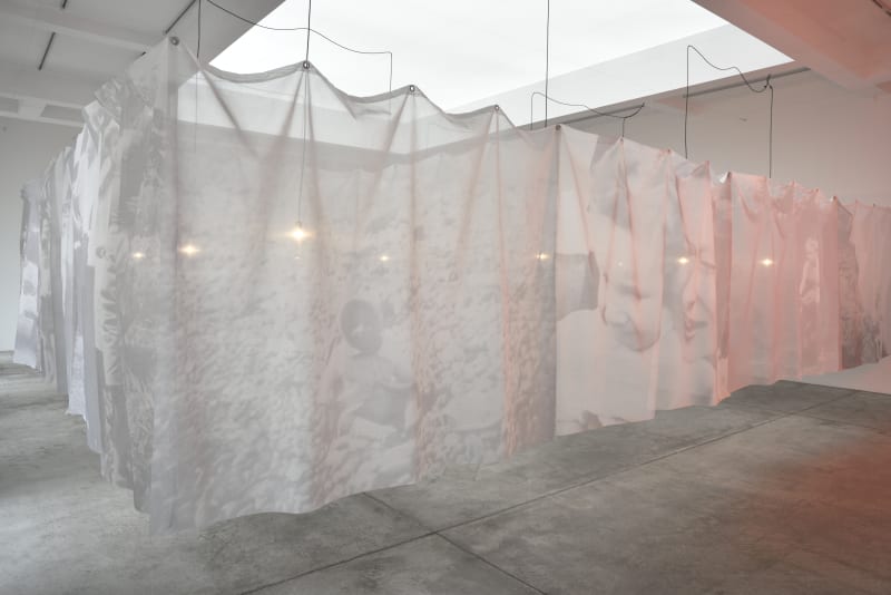 An exhibition installation view from: Christian Boltanski, Faire-part