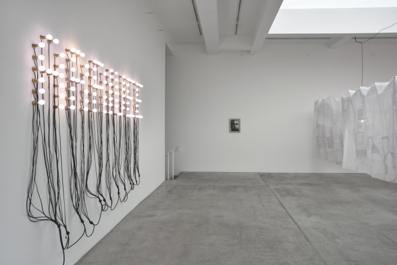 An exhibition installation view from: Christian Boltanski, Faire-part