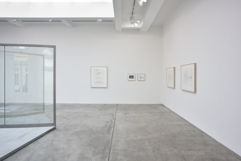 An exhibition installation view from: Dan Graham