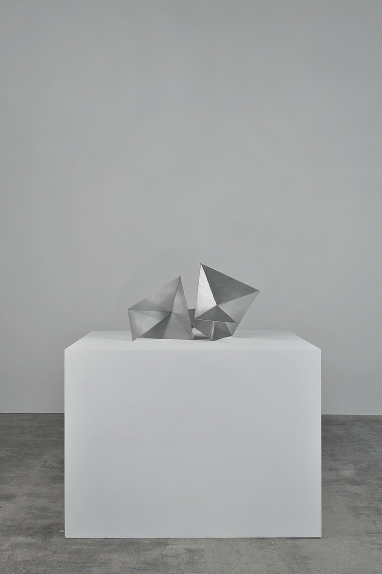 An exhibition installation view from: Presque Rien, Leonor Antunes, Christian Boltanski, Carol Bove, Nina Canell, Lygia Clark, Simon Fujiwara, Marine Hugonnier, Koo Jeong A, Seung-Taek Lee, François Morellet, Gabriel Sierra, Rayyane Tabet, Niele Toroni, Richard Tuttle and Cerith Wyn Evans