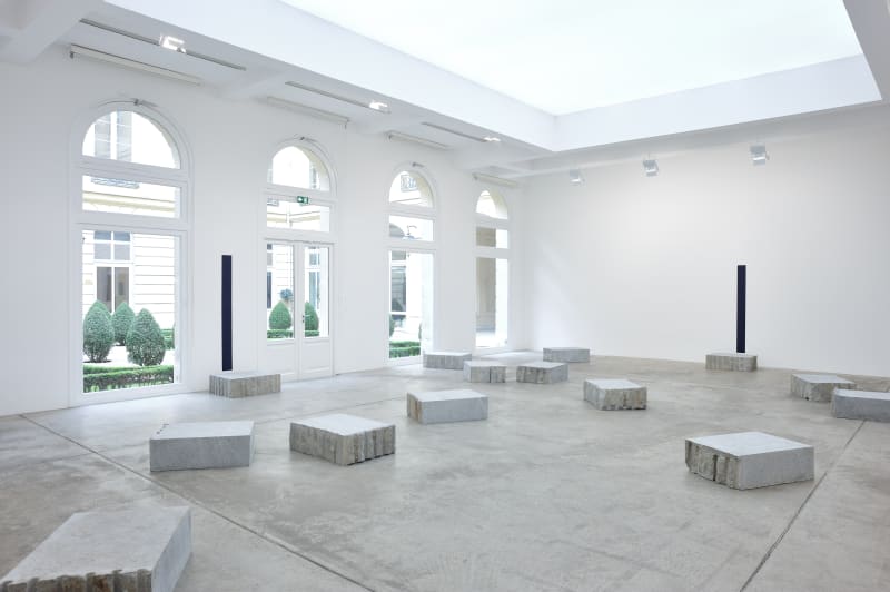 An exhibition installation view from: Giovanni Anselmo
