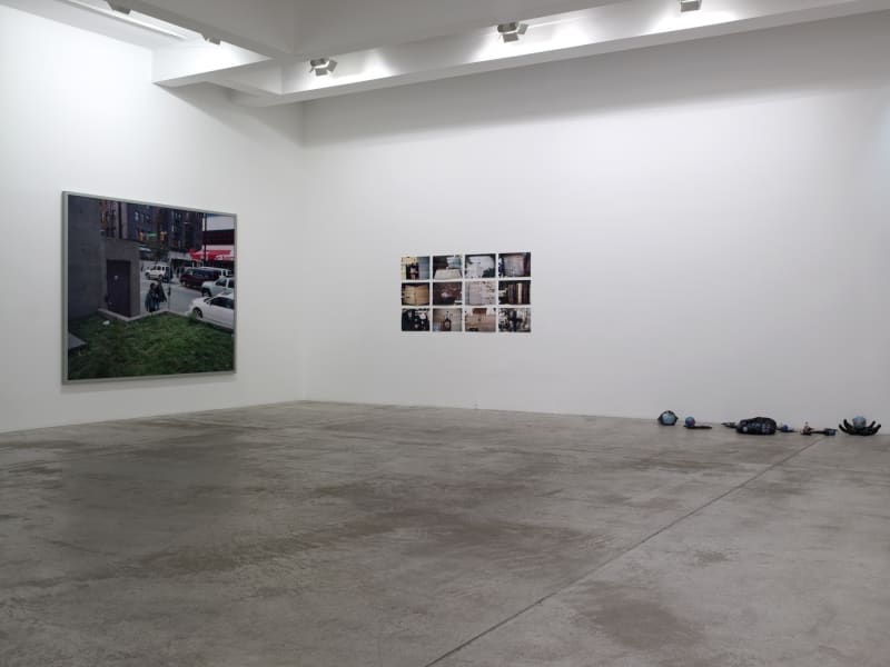 An exhibition installation view from: You Have Been There - départs, bifurcations