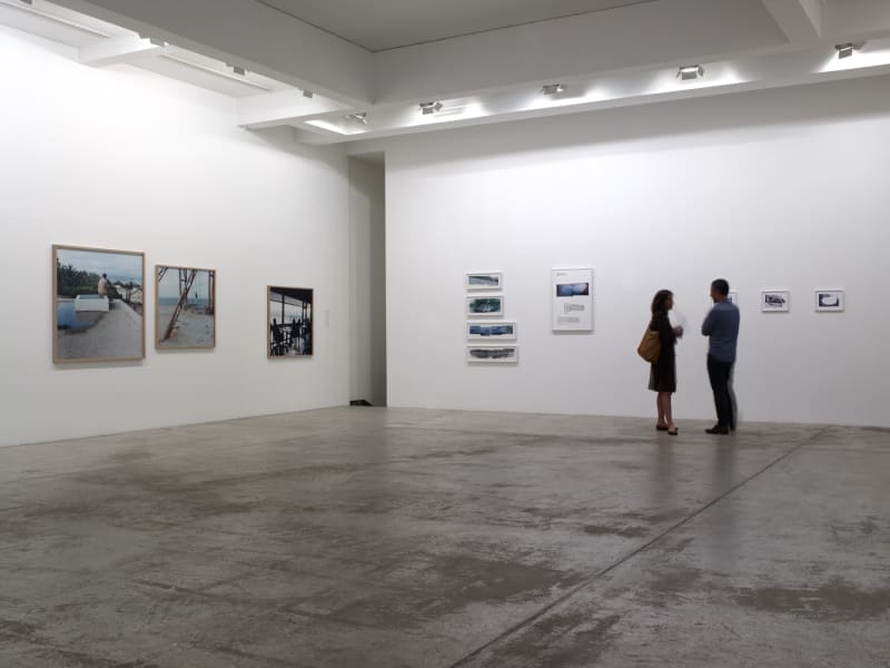 An exhibition installation view from: You Have Been There - départs, bifurcations