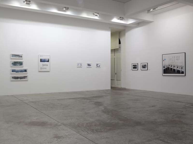 An exhibition installation view from: You Have Been There - départs, bifurcations