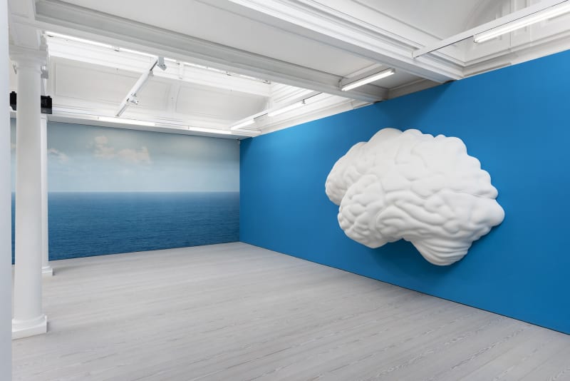 An exhibition installation view from: John Baldessari, Brain/Cloud (Two Views)