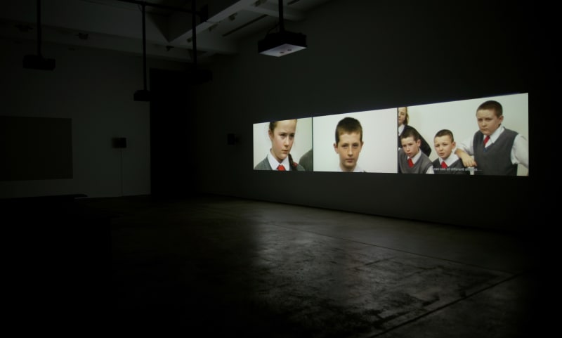 An exhibition installation view from: Rineke Dijkstra