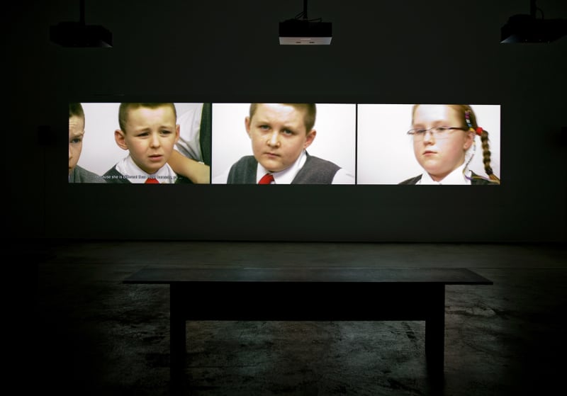 An exhibition installation view from: Rineke Dijkstra