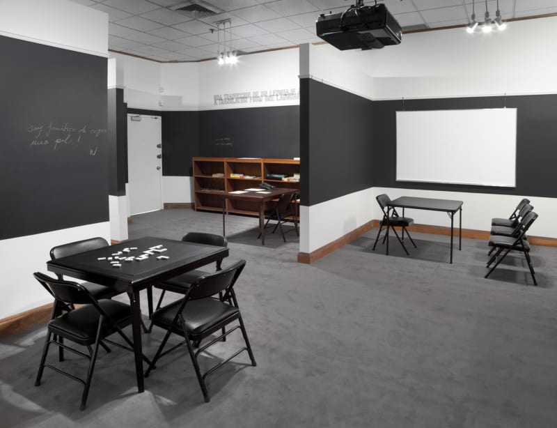 An exhibition installation view from: Gabriel Orozco, Spanish Lessons