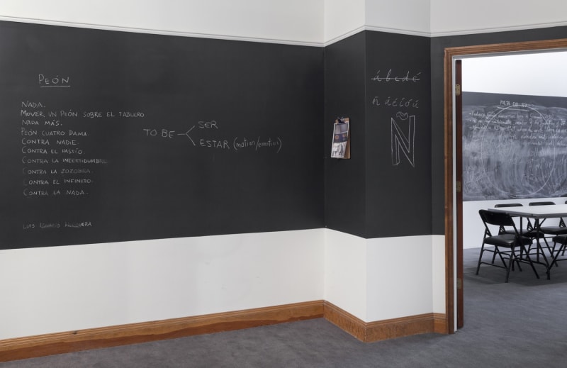 An exhibition installation view from: Gabriel Orozco, Spanish Lessons