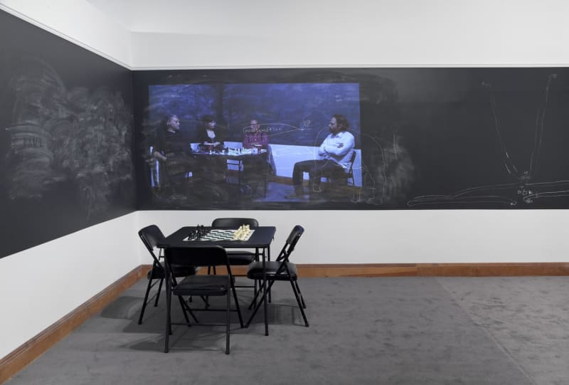 An exhibition installation view from: Gabriel Orozco, Spanish Lessons