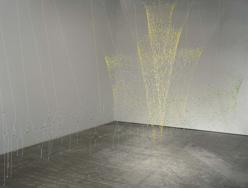 An exhibition installation view from: Freeing The Line