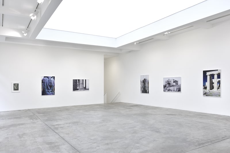An exhibition installation view from: James Welling, The Earth, the Temple and the Gods