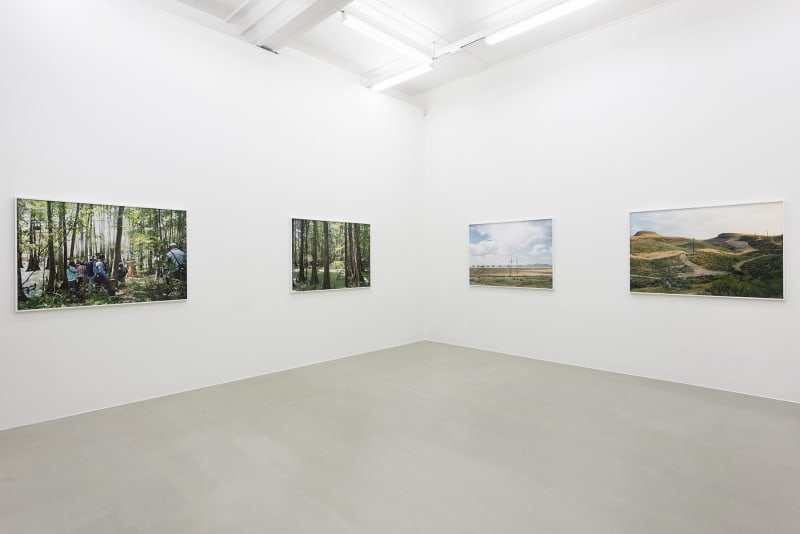 installation view of photographs by An-My Le