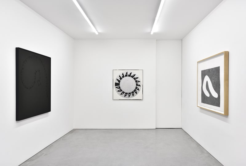 An exhibition installation view from: STPI Prints (Deacon, Lim, Sala, Tiravanija)