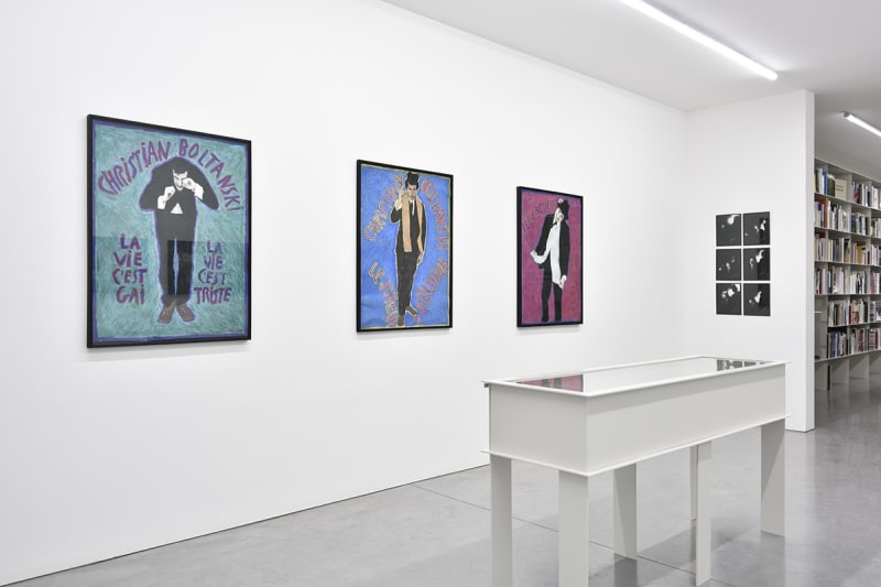 An exhibition installation view from: Christian Boltanski, Saynètes Comiques