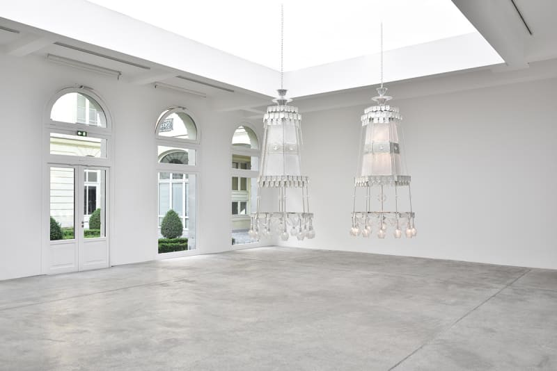 An exhibition installation view from: Cerith Wyn Evans, As if, Seeing in the manner of listening…Hearing as if looking