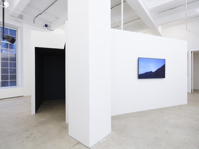 An exhibition installation view from: Dara Birnbaum, Psalm 29(30)
