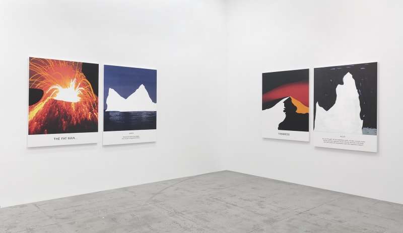 An exhibition installation view from: John Baldessari, Hot & Cold