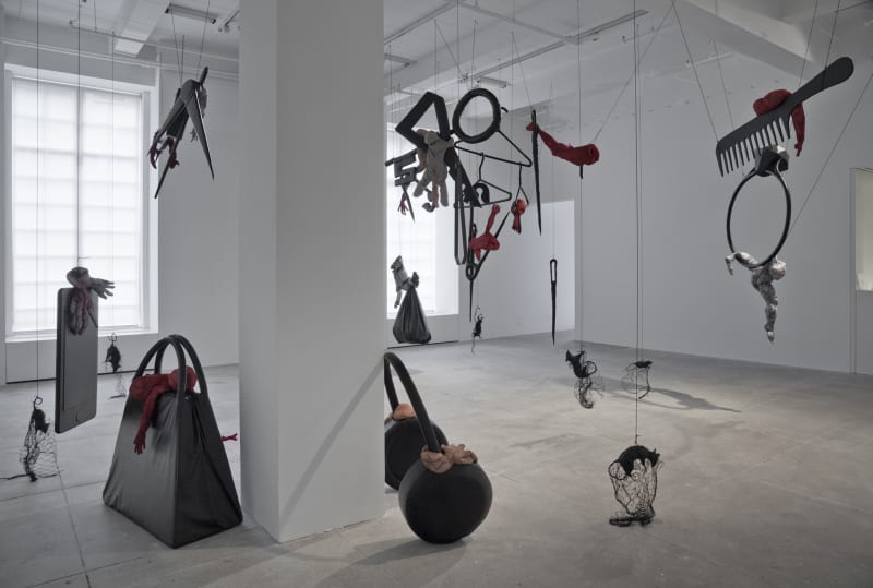 An exhibition installation view from: Annette Messager, Daily