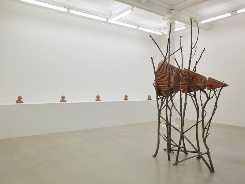 An exhibition installation view from: Giuseppe Penone, Fui, Sarò, Non sono (I was, I will be, I am not)