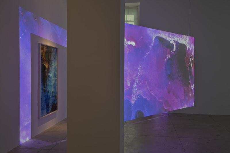 An exhibition installation view from: Matt Saunders