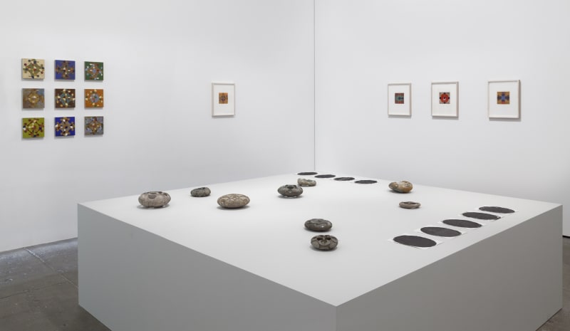 An exhibition installation view from: Gabriel Orozco, thinking in circles