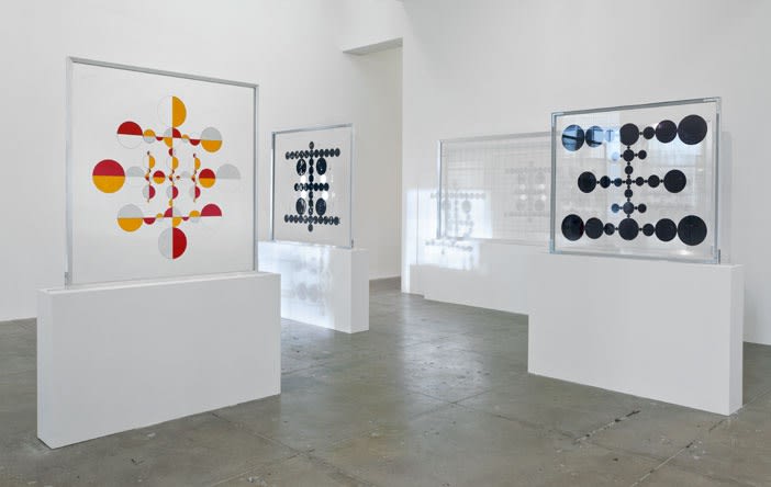 An exhibition installation view from: Gabriel Orozco, thinking in circles