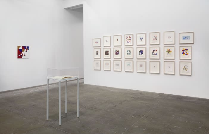 An exhibition installation view from: Gabriel Orozco, thinking in circles