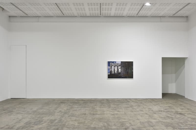 An exhibition installation view from: James Welling, The Earth, the Temple and the Gods