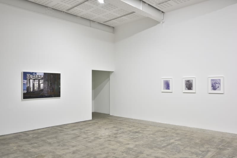An exhibition installation view from: James Welling, The Earth, the Temple and the Gods