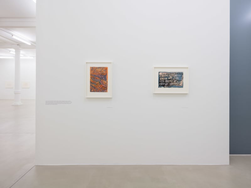 An exhibition installation view from: Robert Smithson, Hypothetical Islands