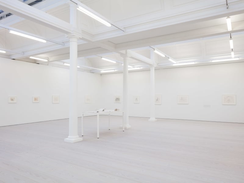 An exhibition installation view from: Robert Smithson, Hypothetical Islands