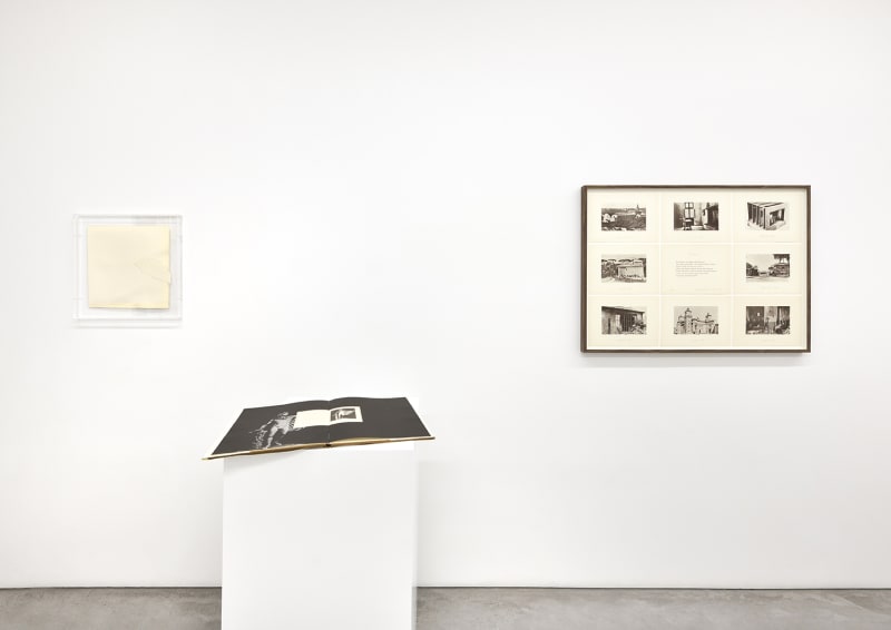 An exhibition installation view from: Giulio Paolini, Printed Editions and Multiples (1967 – 1977)