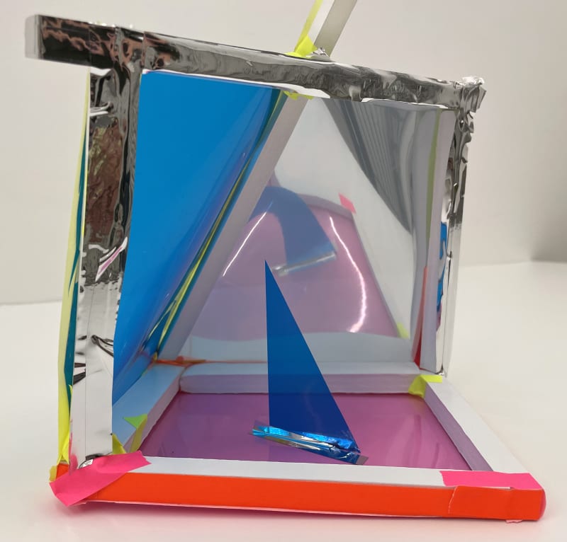 a maquette made as part of an orchid Foundation event at Marian Goodman gallery