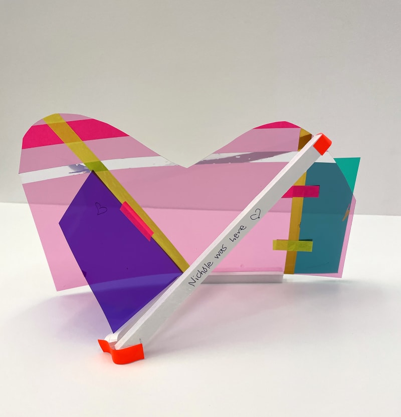 a maquette made as part of an orchid Foundation event at Marian Goodman gallery