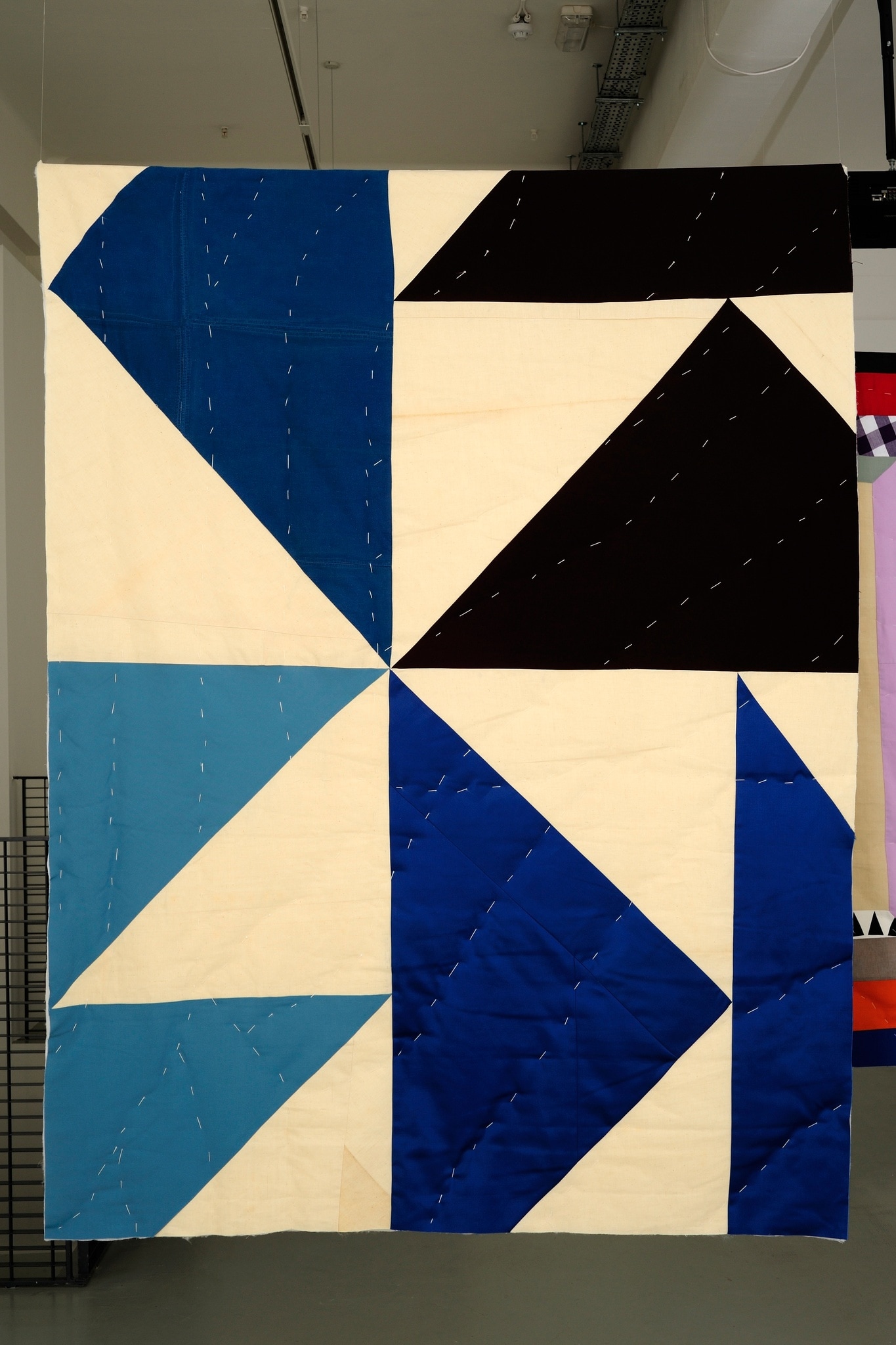 Ulla von Brandenburg Flying Geese2009 Fabric quilt 196 cm x 146 cm