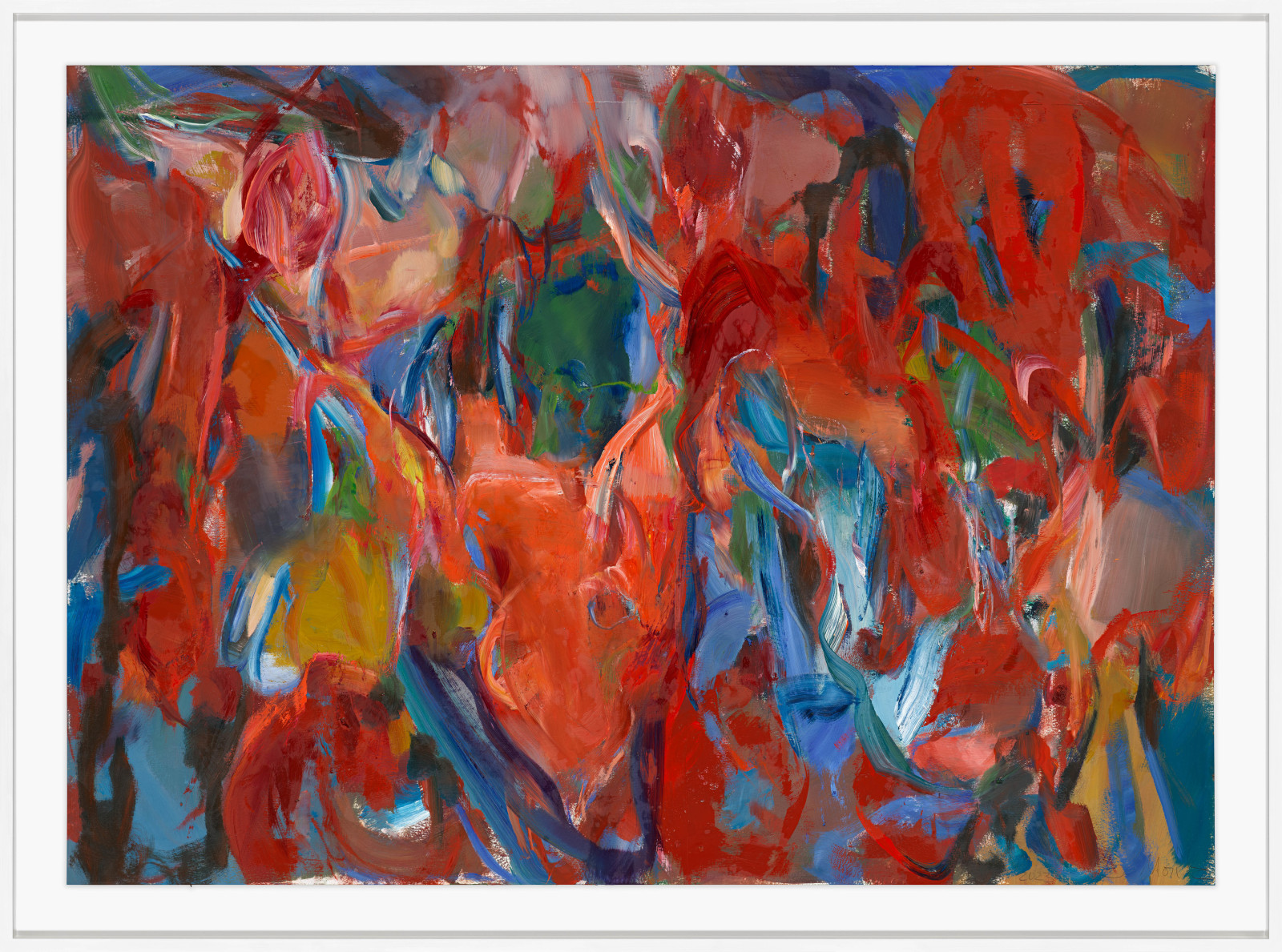 Sabine Moritz Heartbeat2023 Oil on paper Unframed: 100 x 140 cm 39 3/8 x 55 1/8 in Framed: 116 x...