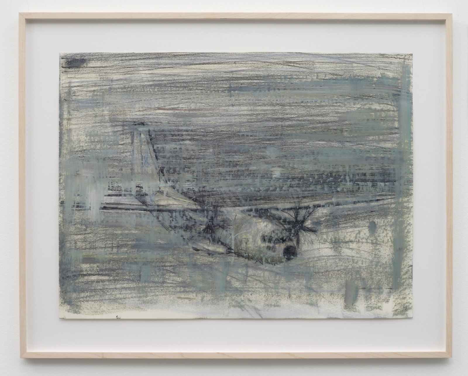 Sabine Moritz Transporter I2013 Charcoal, pastel and oil crayon on paper 54 x 68 cm (framed)