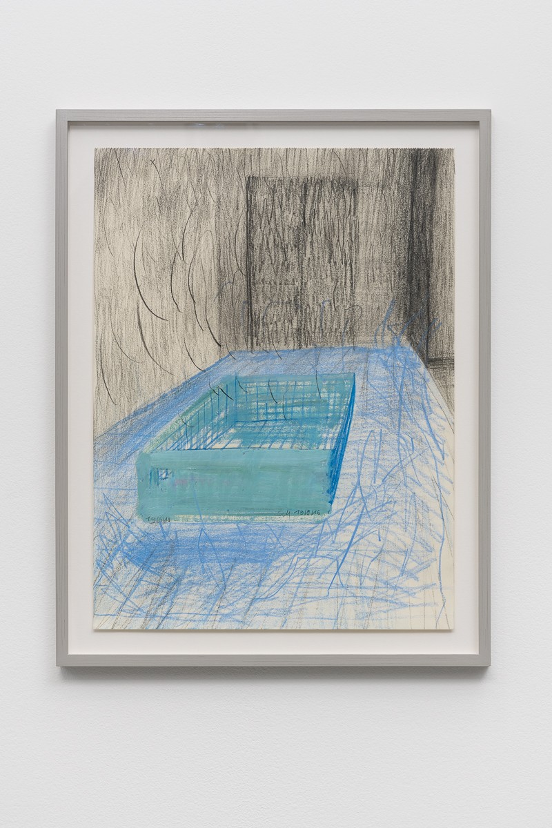 Sabine Moritz Inner Space 22018 Crayon, oil on paper 40 x 30 cm 15 3/4 x 11 3/4 in