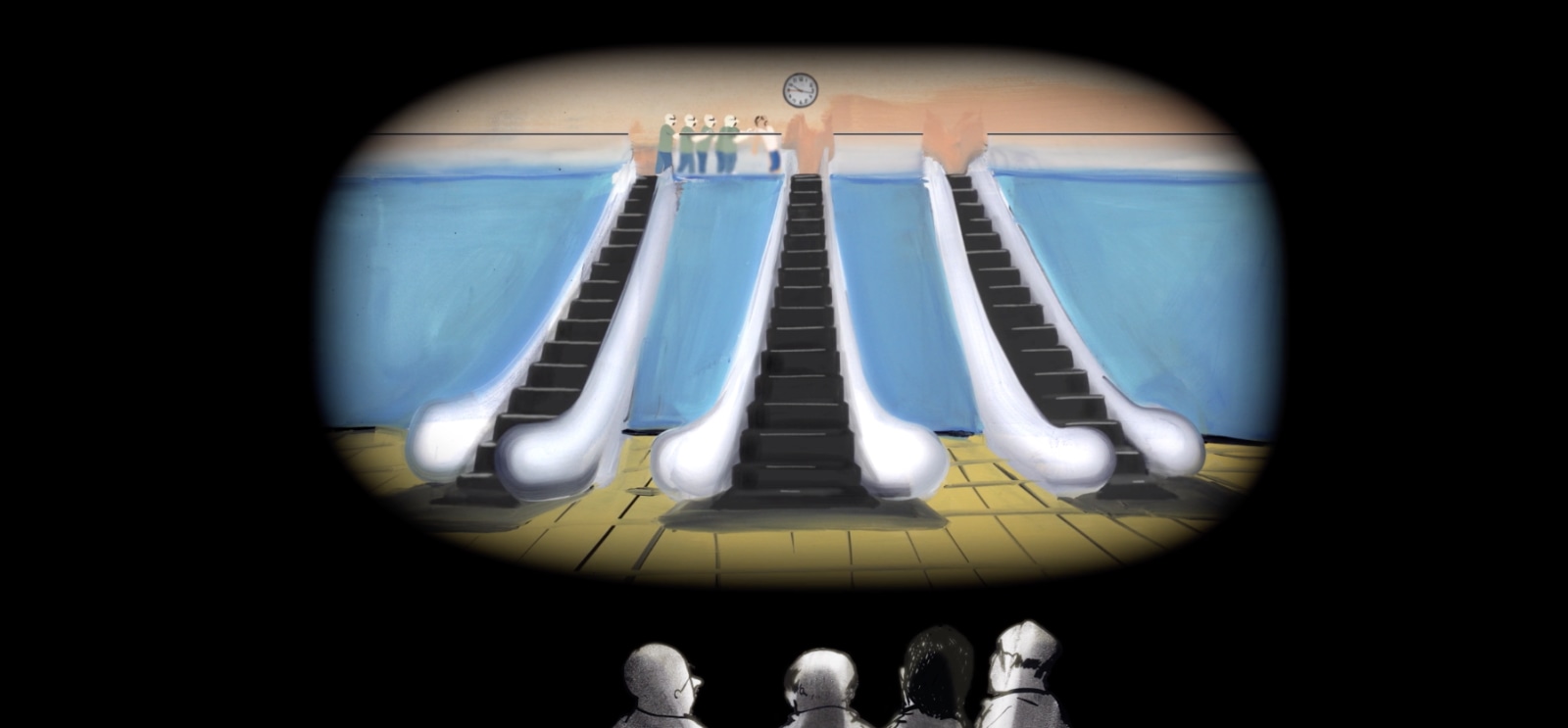 Tala Madani The Audience2018 Single-channel colour animation 16' 8''